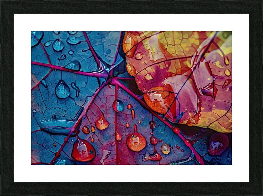 Chromatic Leaf Study H2N9J2 65 Picture Frame print