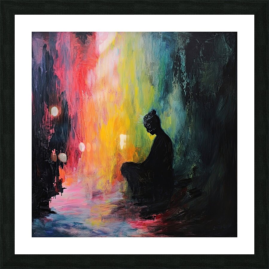 Chromatic Meditation H3N2P9 48 Picture Frame print