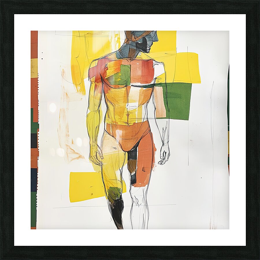 Chromatic Man AB92C3 55 Picture Frame print