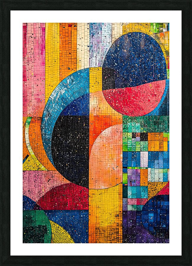 Chromatic Mosaic NZ8H92 60 Picture Frame print