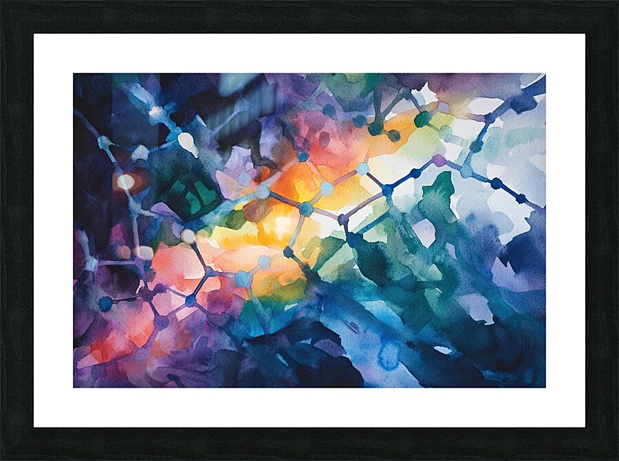 Chromatic Nexus Y92H7N 58 Picture Frame print