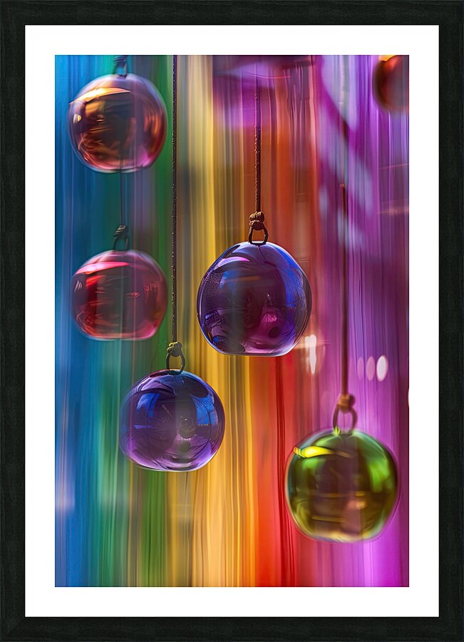 Chromatic Orbs J9H3N2 45 Picture Frame print
