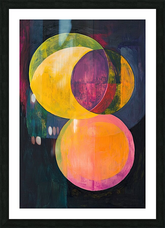 Chromatic Orbs Y59H7N 57 Picture Frame print