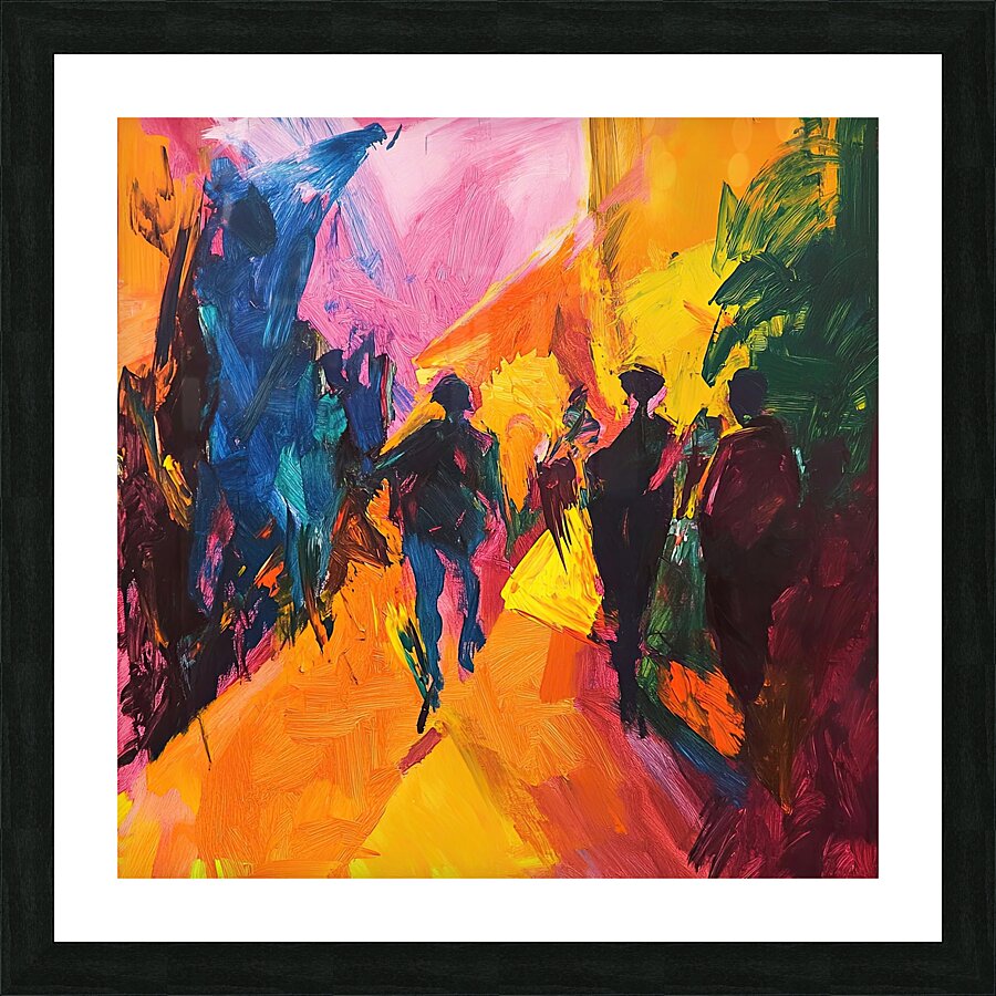 Chromatic Procession Y59H2N 53 Picture Frame print