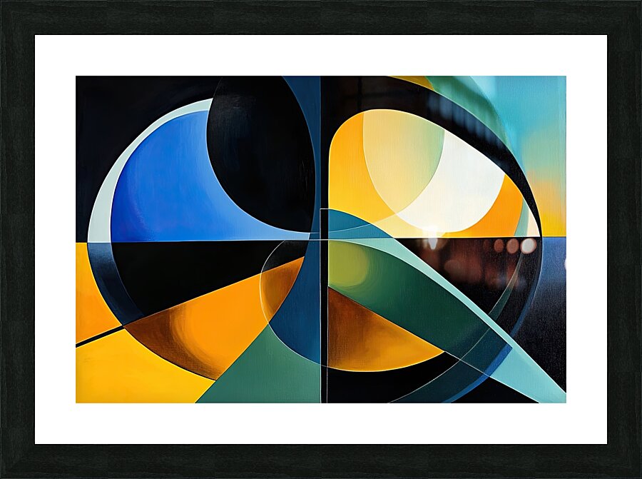 Chromatic Quadrants 49ZHP2 52 Picture Frame print