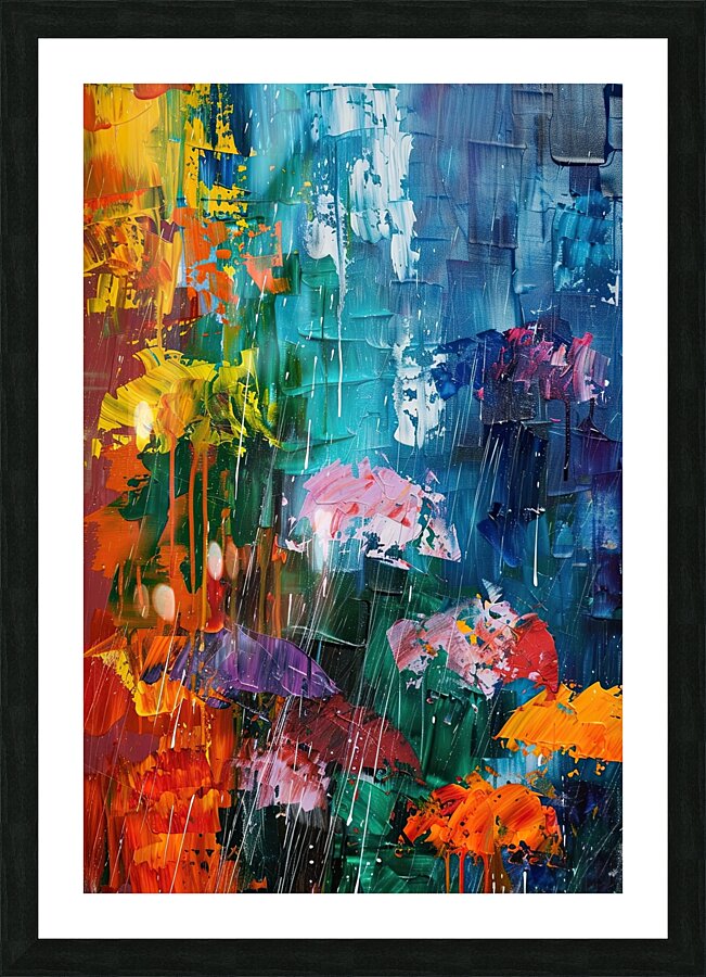 Chromatic Rain Symphony Y9K3N2 58 Picture Frame print