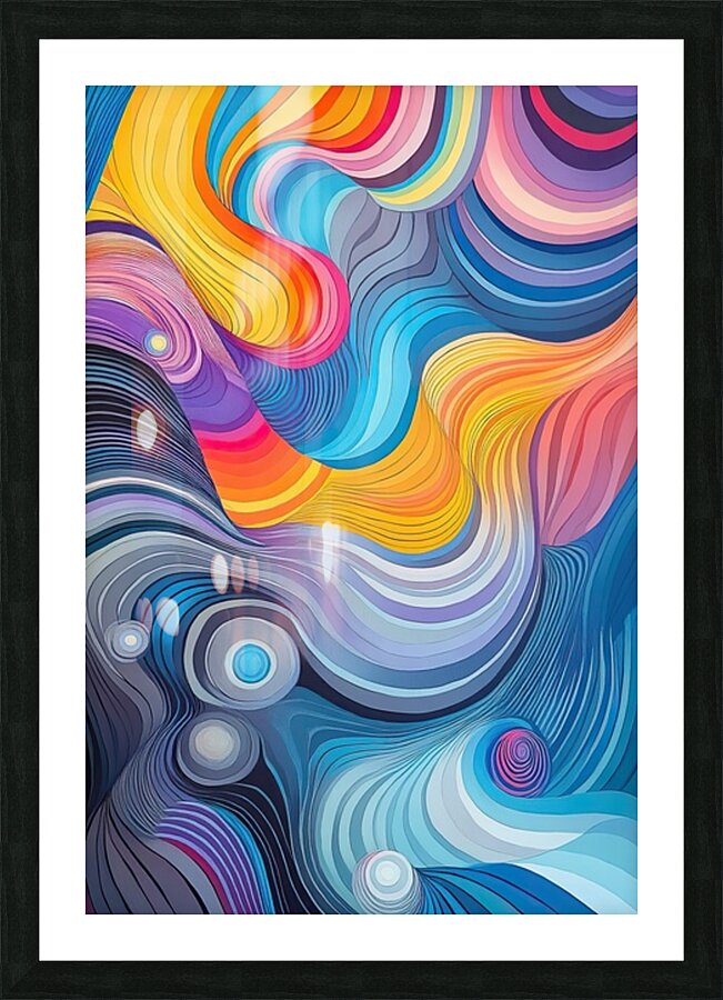 Chromatic Rhapsody Flow H9P4N 58 Picture Frame print