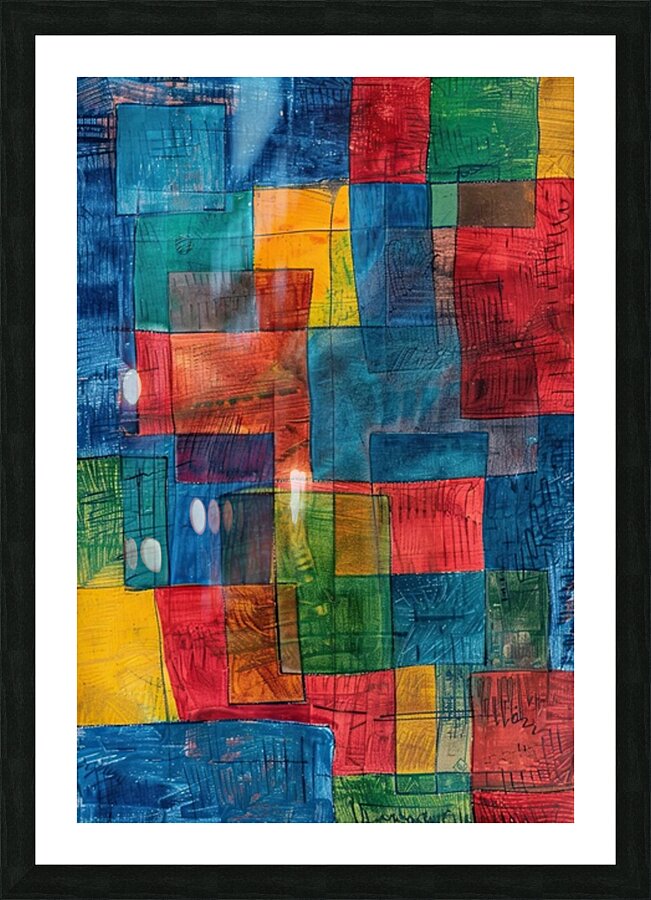 Chromatic Structures 7P3N9H 58 Picture Frame print