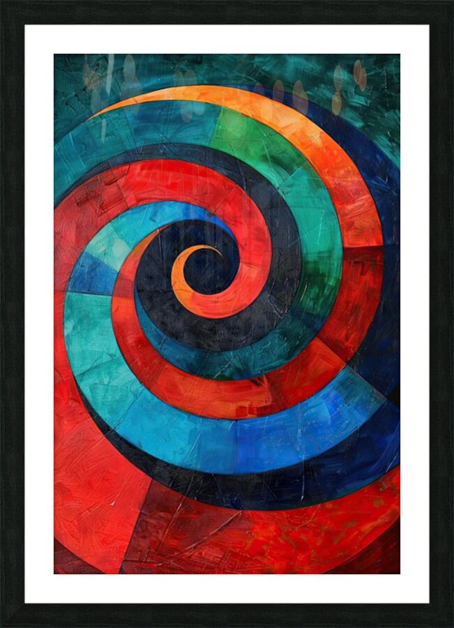 Chromatic Vortex H42N9P 58 Picture Frame print