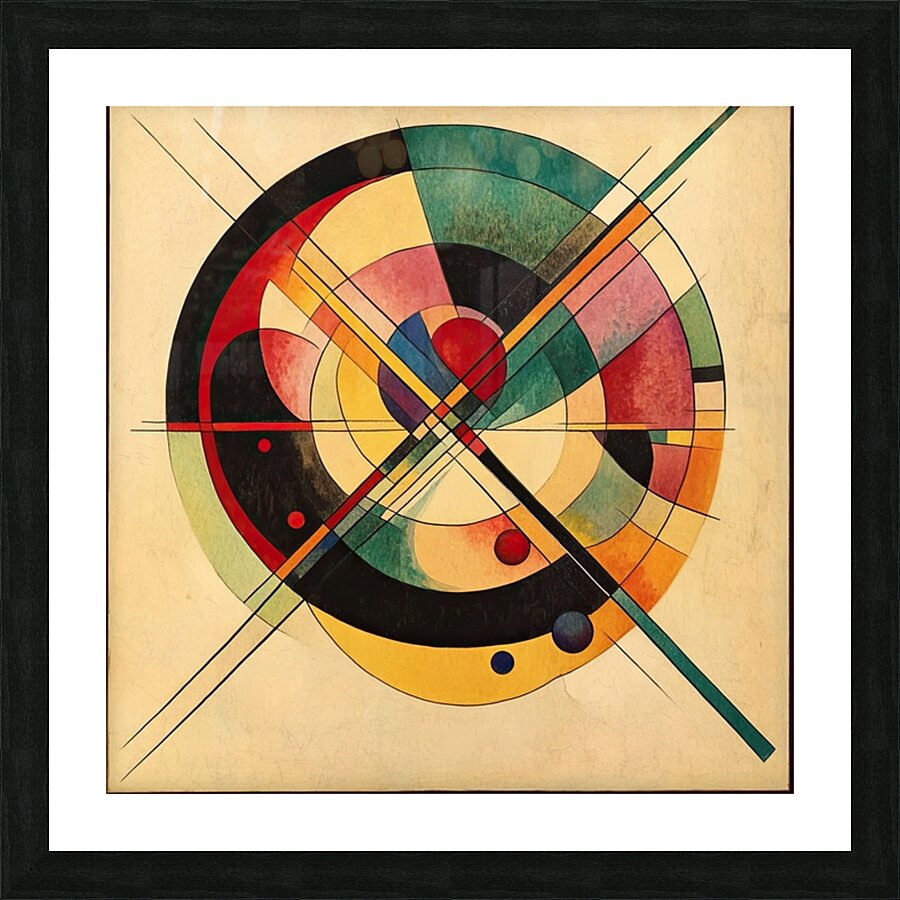 Circular Composition K529HJ 65 Picture Frame print