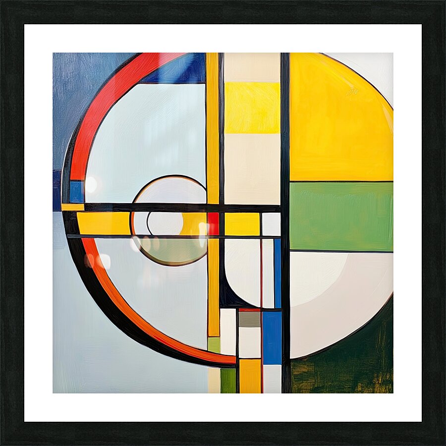 Circular Interplay 79B2D3 64 Picture Frame print