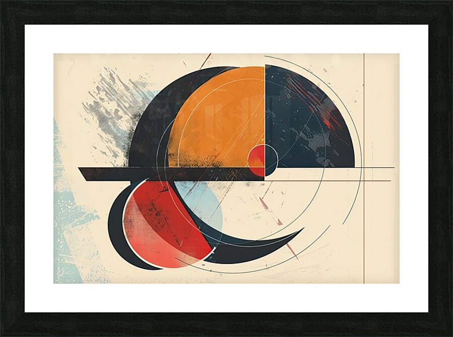 Circular Interplay 7H3N2B 58 Picture Frame print