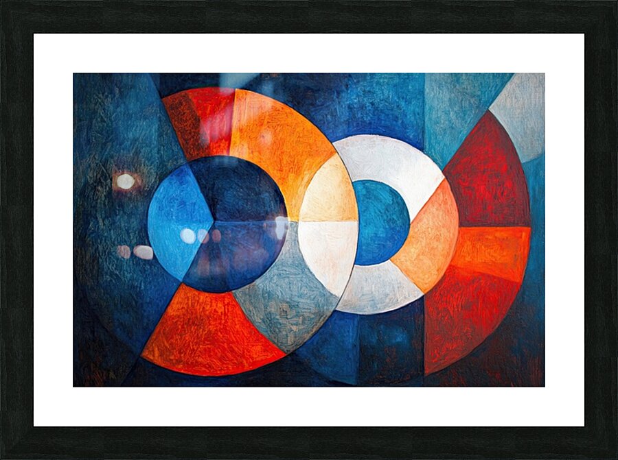 Circular Interplay N5Z9H2 48 Picture Frame print