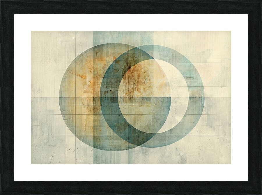 Circular Intersections 48H9N2 57 Picture Frame print