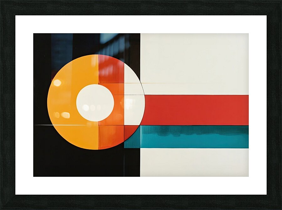 Circular Intersections 78HNPZ 61 Picture Frame print