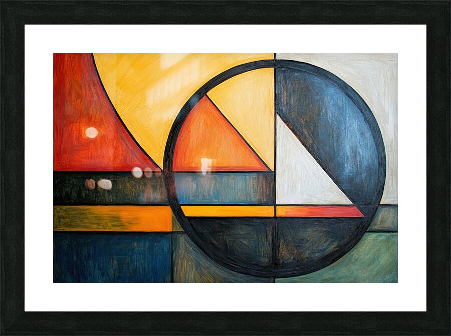 Circular Intersections 48H9Z2 57 Picture Frame print