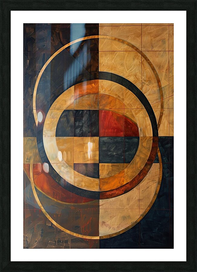 Circular Intersections 78HNK9 62 Picture Frame print