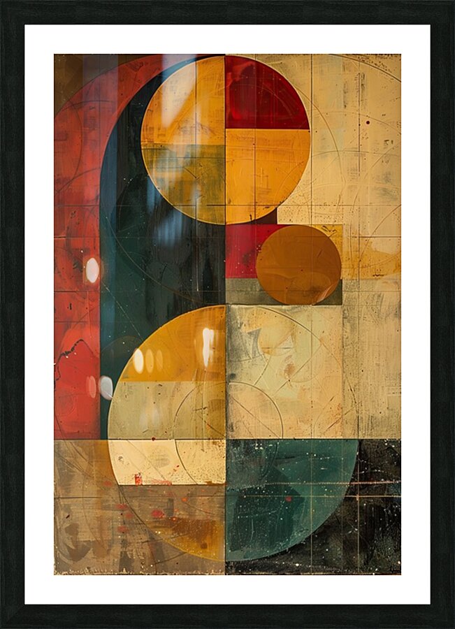 Circular Intersections 78HNPZ 55 Picture Frame print