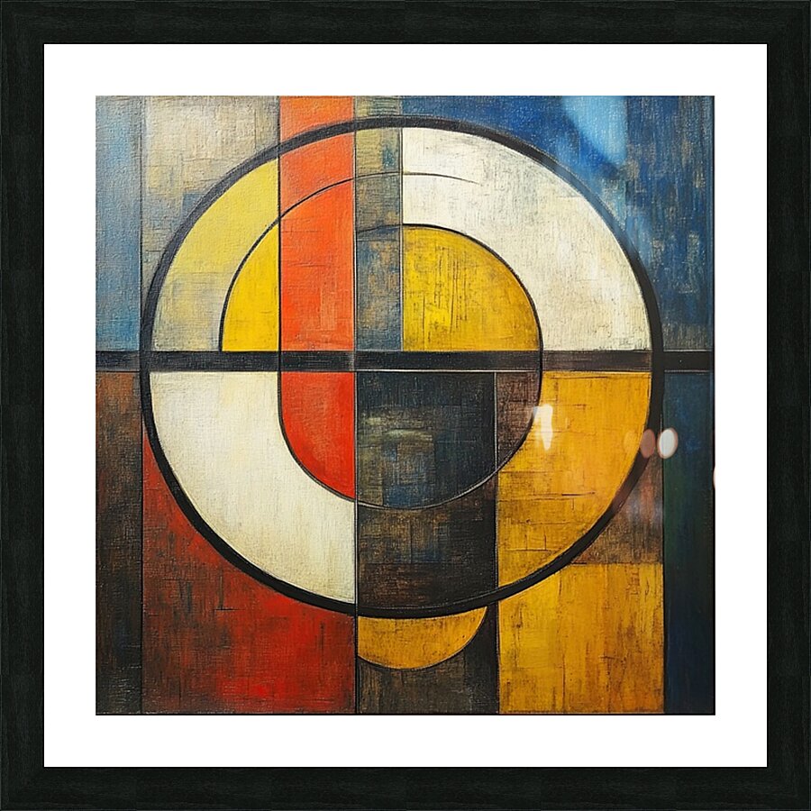 Circular Intersections 79HNP2 58 Picture Frame print