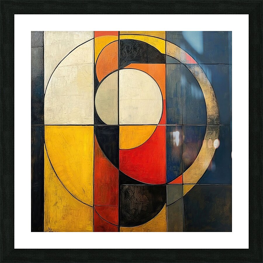 Circular Intersections 7H9N2Z 48 Picture Frame print