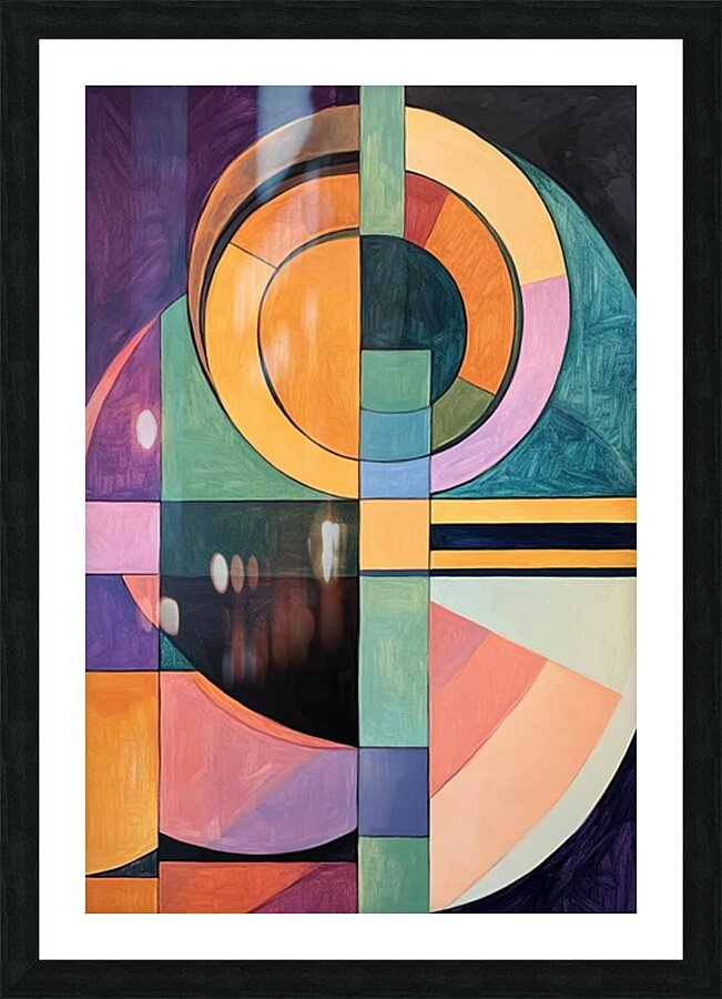 Circular Intersections 7H3N92 55 Picture Frame print