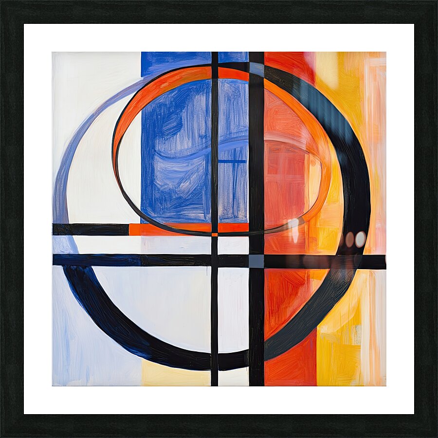 Circular Intersections 7P3H9N 57 Picture Frame print