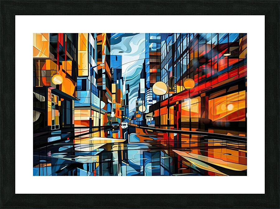 City Reflections 8294HJ 48 Picture Frame print