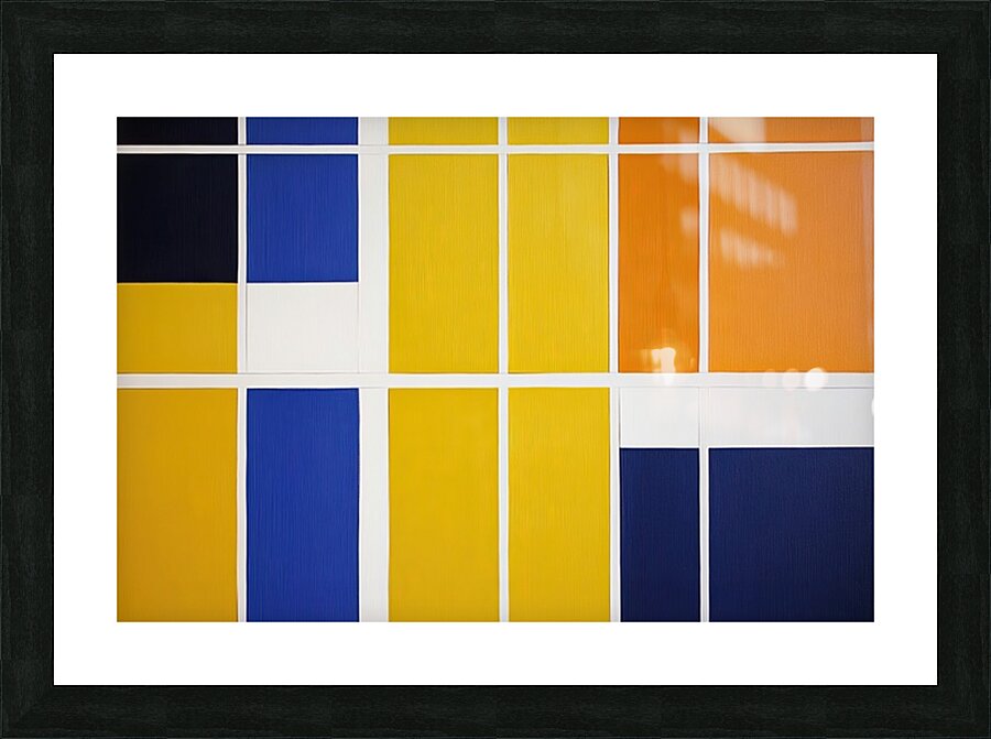 Color Block Study H2N9P4 47 Picture Frame print