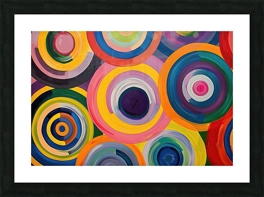 Concentric Vibrations 7892B 45 Picture Frame print