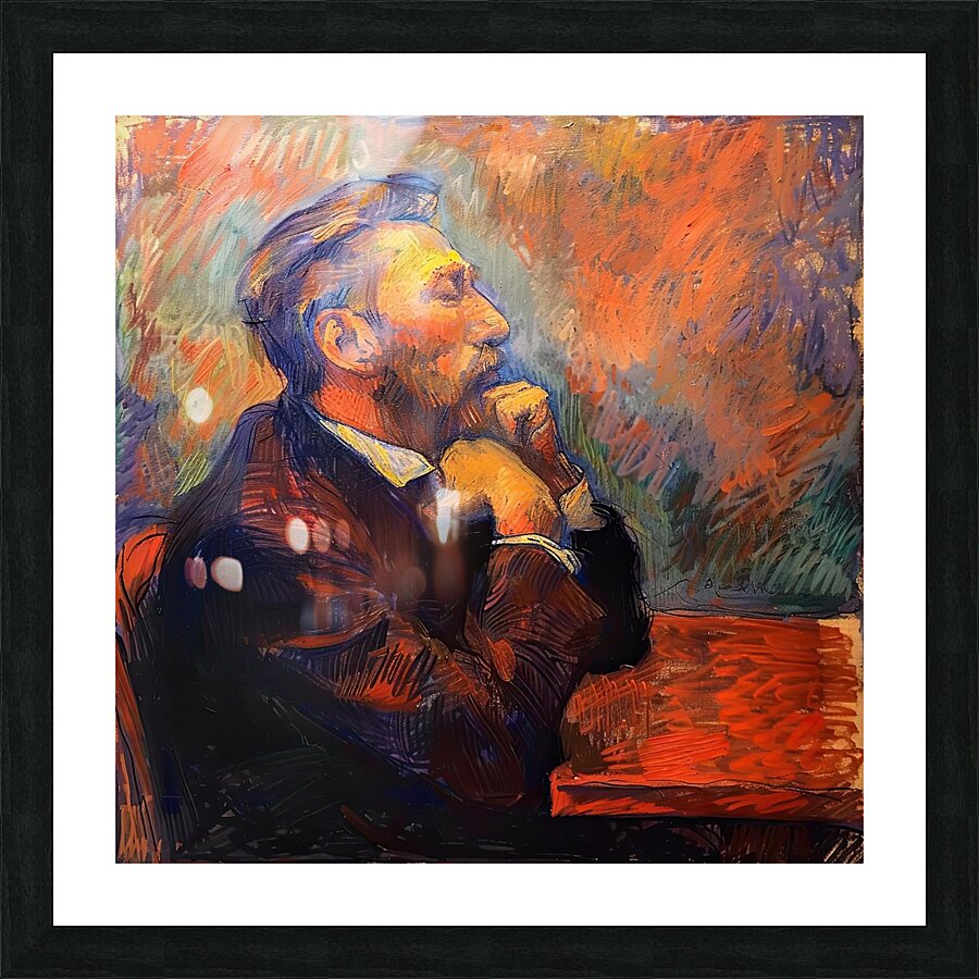Contemplative Pose 92HJ5D 55 Picture Frame print