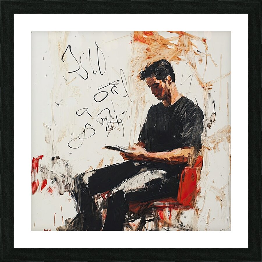 Contemplative Pose 7K4D2N 55 Picture Frame print