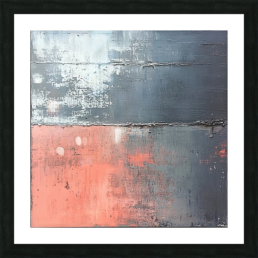 Coral Dusk Divide H92N3Z 48 Picture Frame print