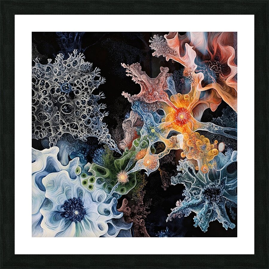 Cosmic Bloom Genesis H2N9P 62 Picture Frame print