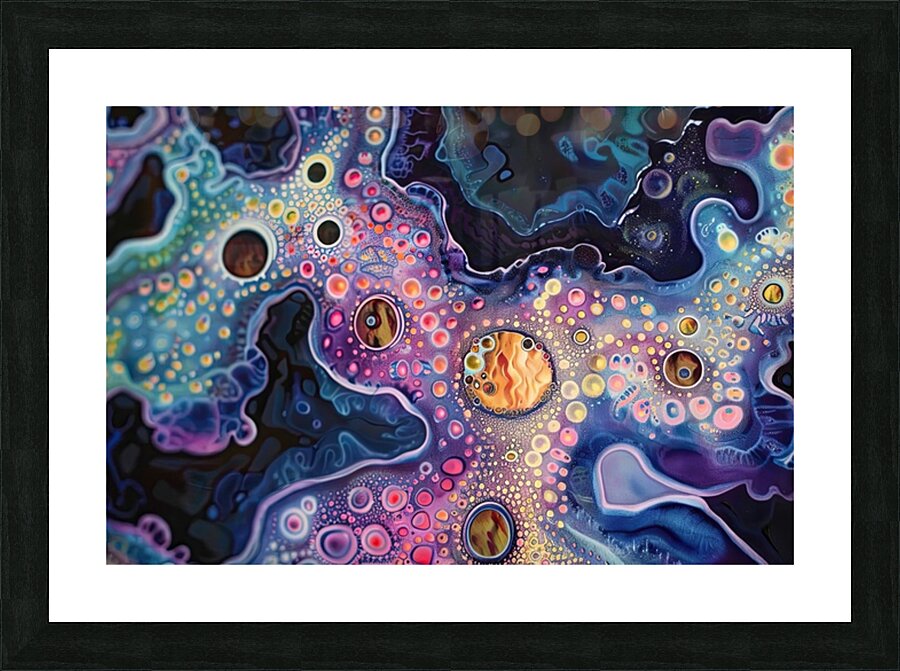 Cosmic Cellular Forms H2N9P4 55 Picture Frame print