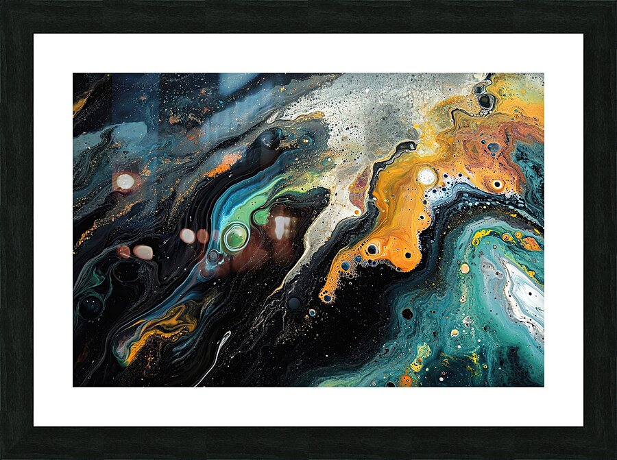 Cosmic Fluid Dance 2Y9P3H 45 Picture Frame print