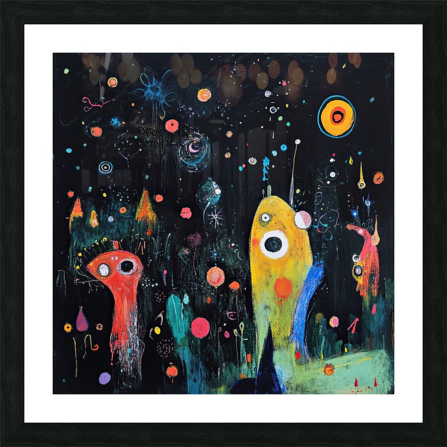 Cosmic Garden Night HZ92N3 55 Picture Frame print