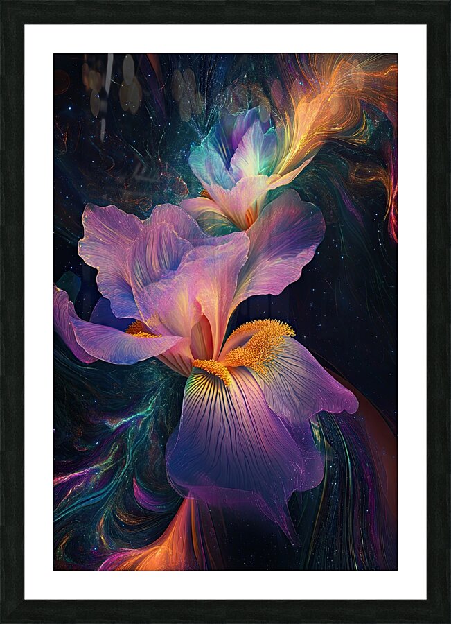 Cosmic Iris Bloom H29P3N 60 Picture Frame print