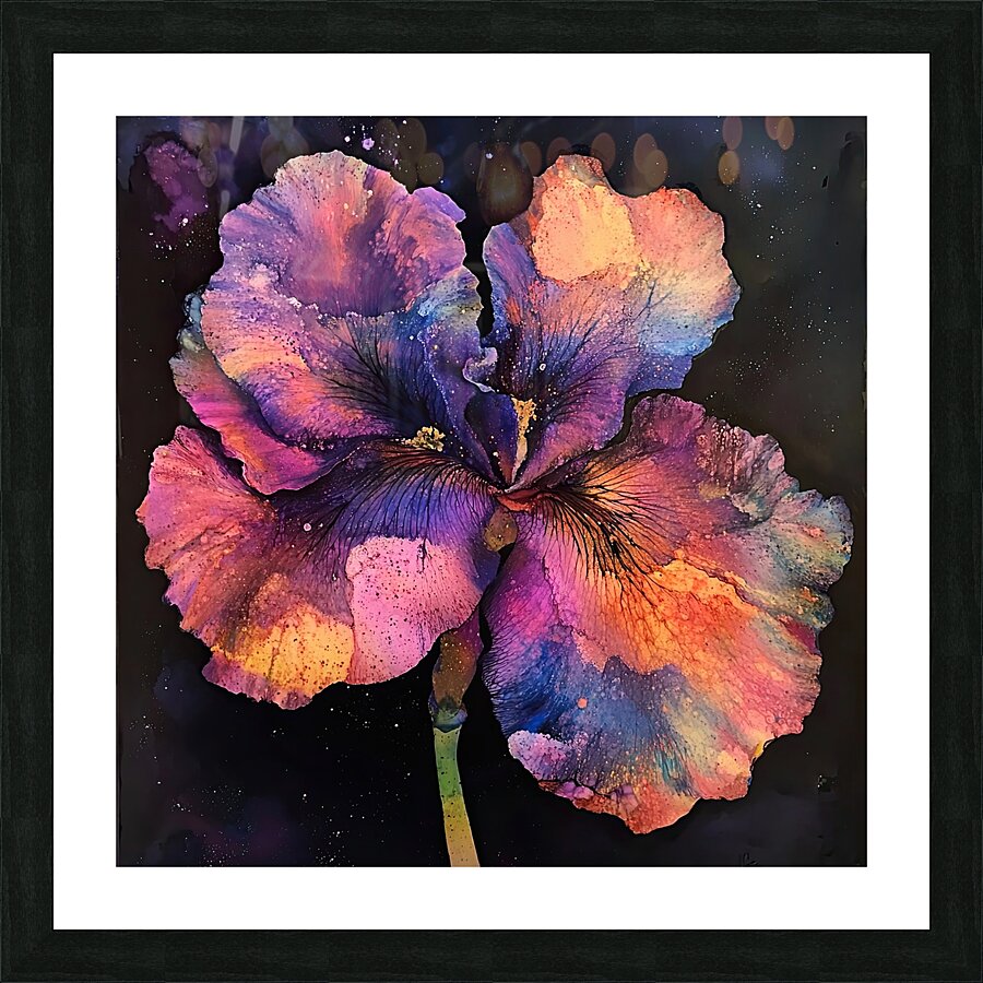 Cosmic Iris Bloom H92P3Z 65 Picture Frame print