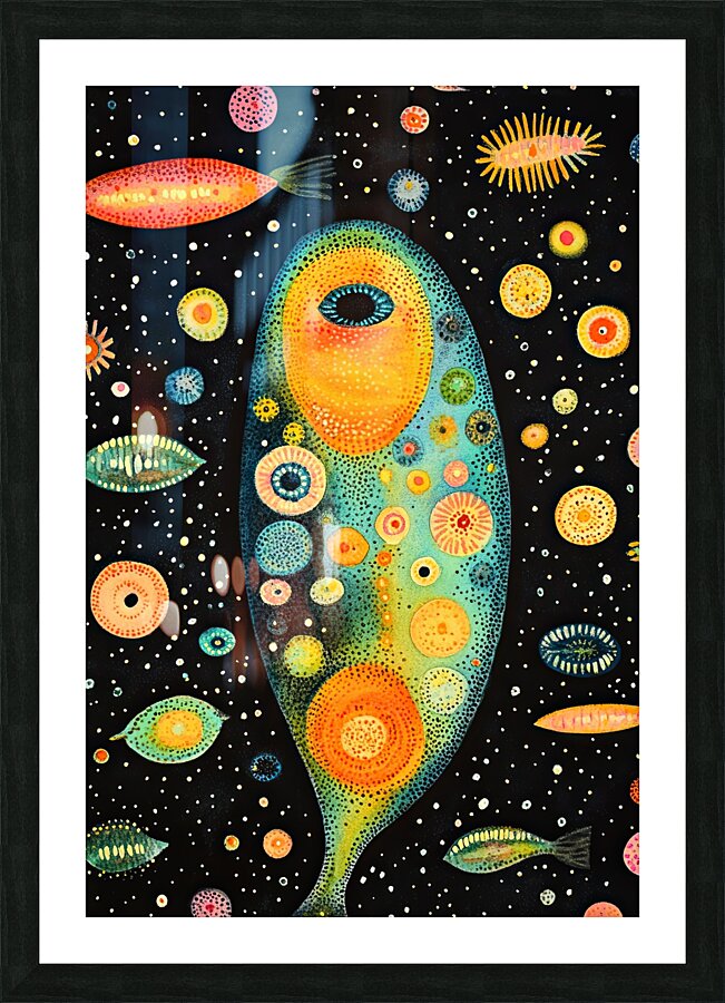 Cosmic Microcosm 4H9N2Z 55 Picture Frame print