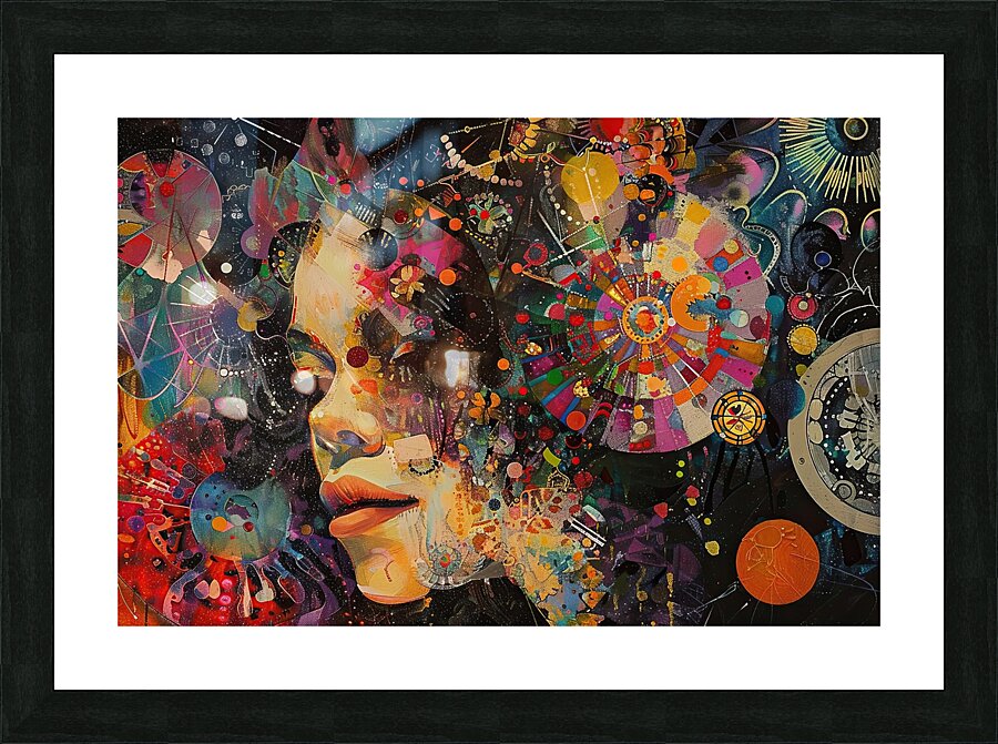 Cosmic Reverie Face 92HJ8N 63 Picture Frame print