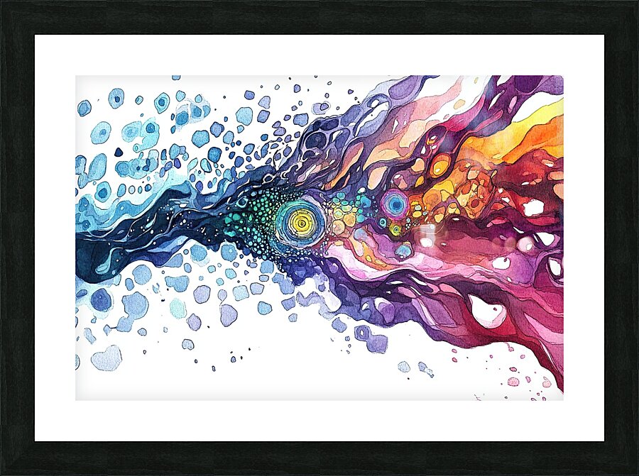 Cosmic River Flows H29PNV 55 Picture Frame print