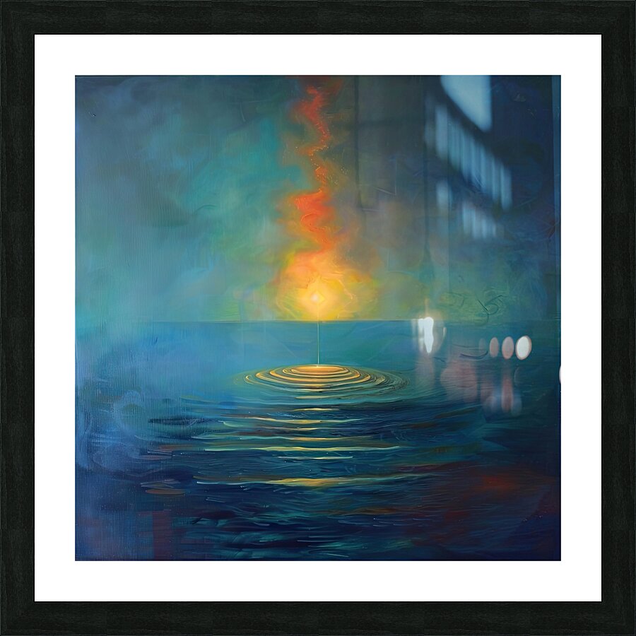 Cosmic Ripple NZ92HJ 53 Picture Frame print