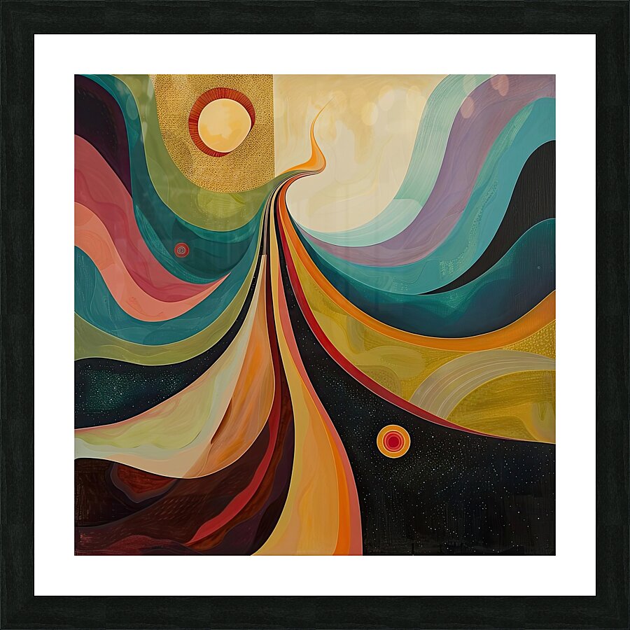 Cosmic River Flows H3N9P2 57 Picture Frame print