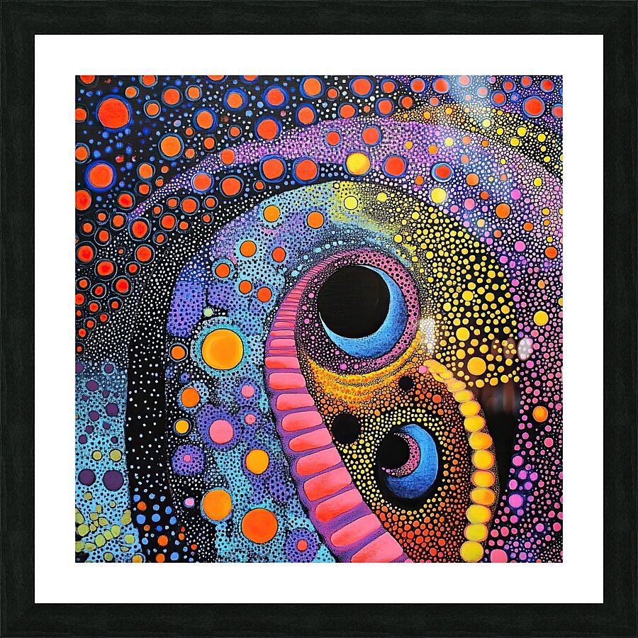 Cosmic River Flow 9H2NJP 65 Picture Frame print