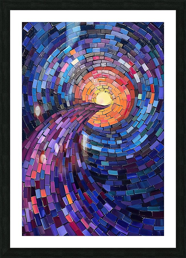 Cosmic Spiral Pathway 7892B 45 Picture Frame print