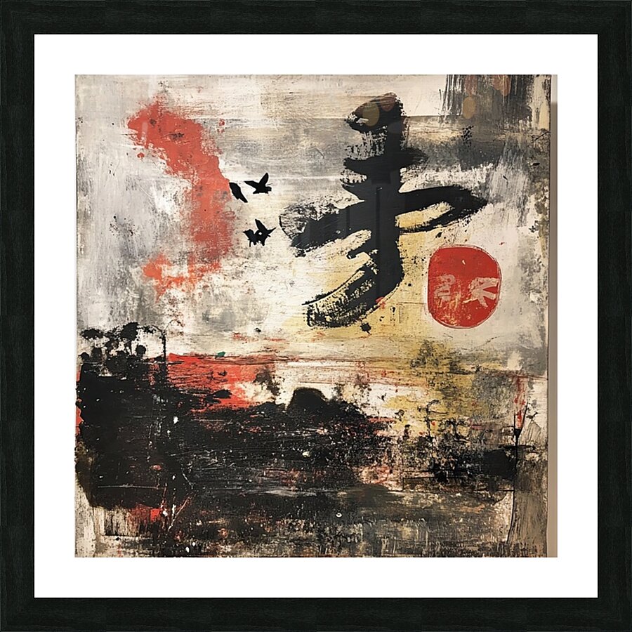 Crimson Horizon Flight 2H9P3Z 60 Picture Frame print