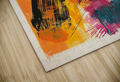 Urban Echoes Abstract Rebellion puzzle