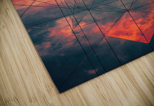 Celestial Grid Sunset H29NJP 58 Abstract Rebellion puzzle