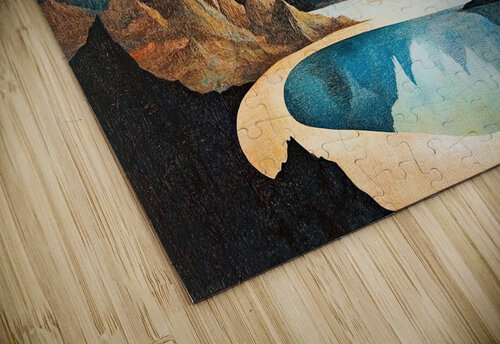 Celestial Triad Over Azure Lake 7P3H2N 57 Abstract Rebellion puzzle
