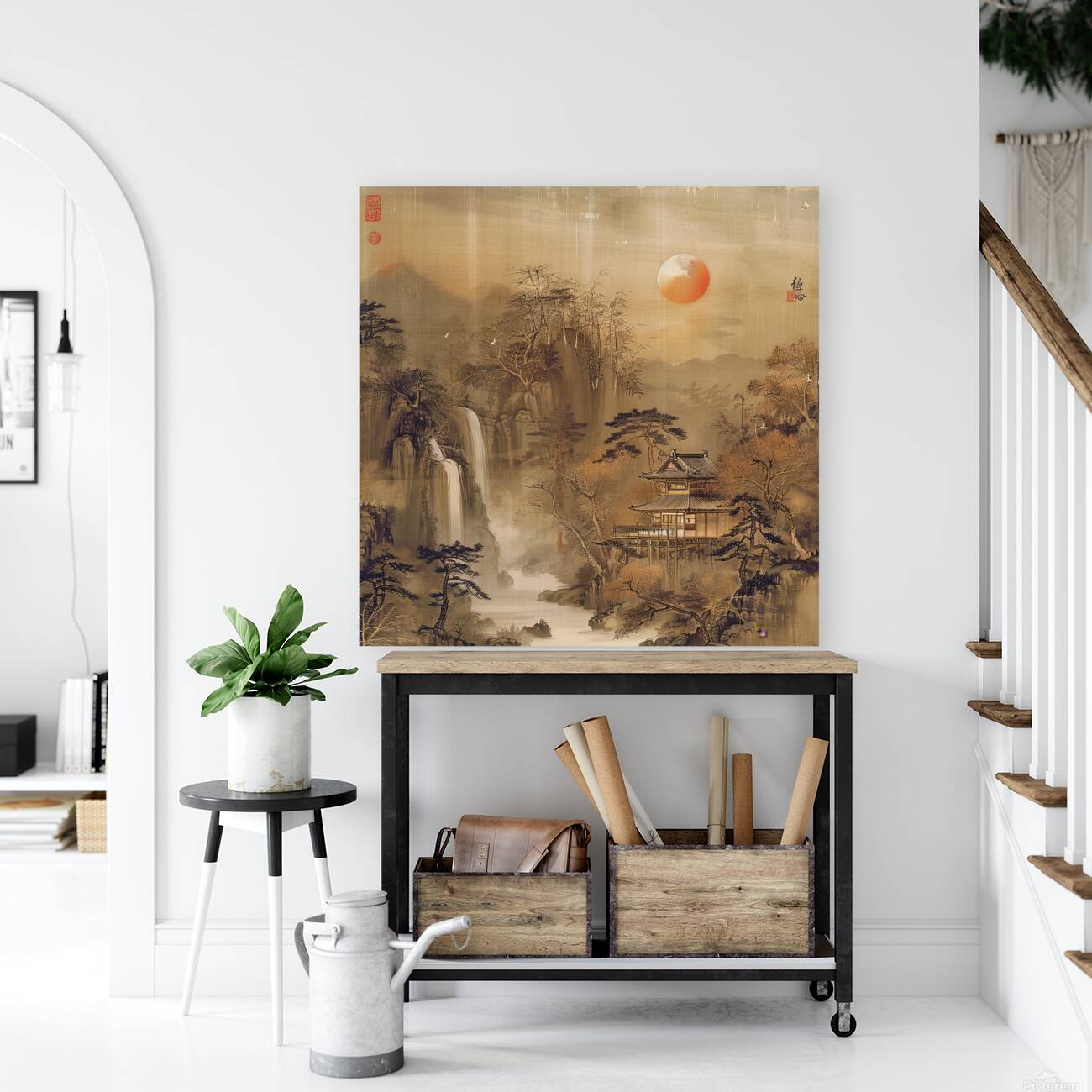 Tranquil Moonrise Reproduction